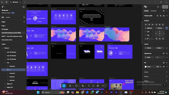 design visually stunning presentation decks for your event