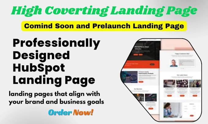 design a coming soon or prelaunch landing page for startup businesses