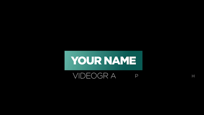 do awesome title and kinetic typography animation
