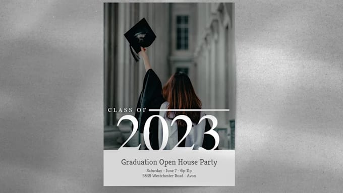 design graduation party invitations or announcement card