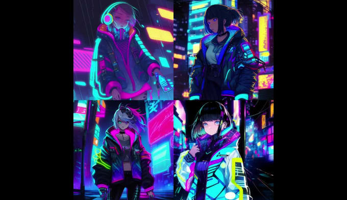 Cyberpunk Anime Characters Midjourney Prompt