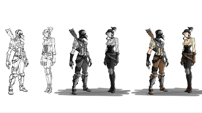 illustrate or concept your character in rpg style