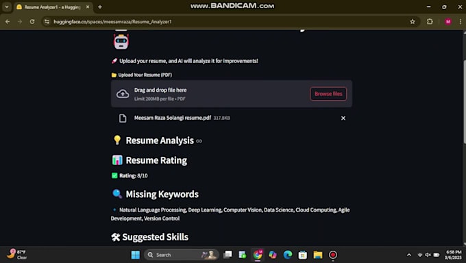 build an ai resume analyzer chatbot for smart resume reviews