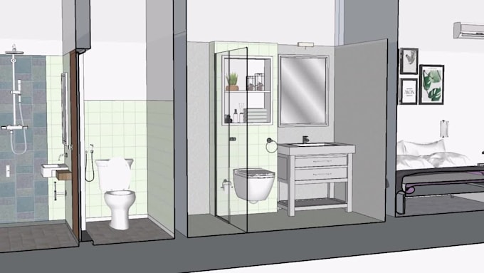 interior design 2d and 3d