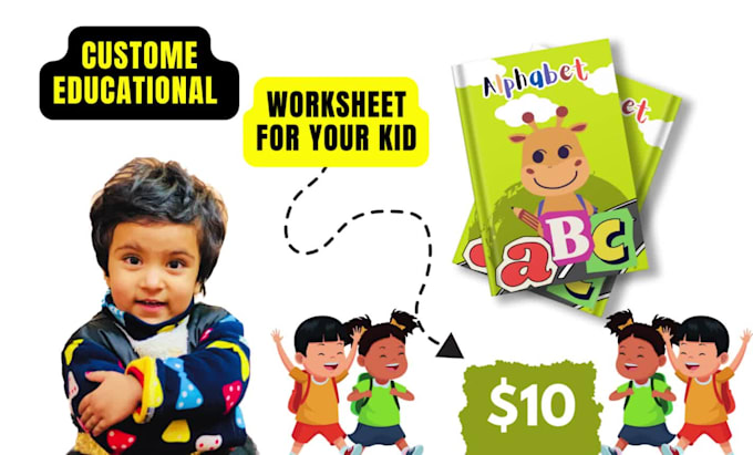 Design custom worksheets and activity book for school kids by ...