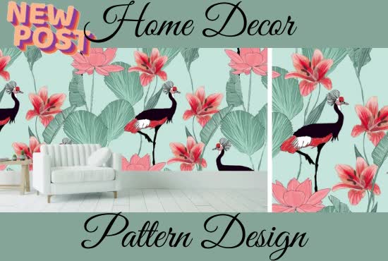 design seamless digital patterns for home accessories
