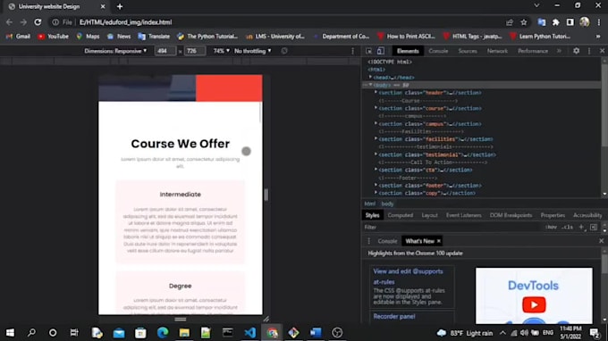 design awesome landing page with html, css, javascript