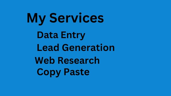 do online research and data entry with excel and retype job