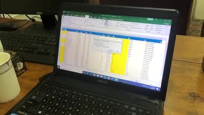 clean your data and design a custom database format in excel