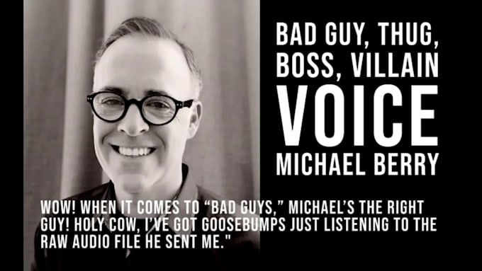 record a villain, gangster or mobster character voice over