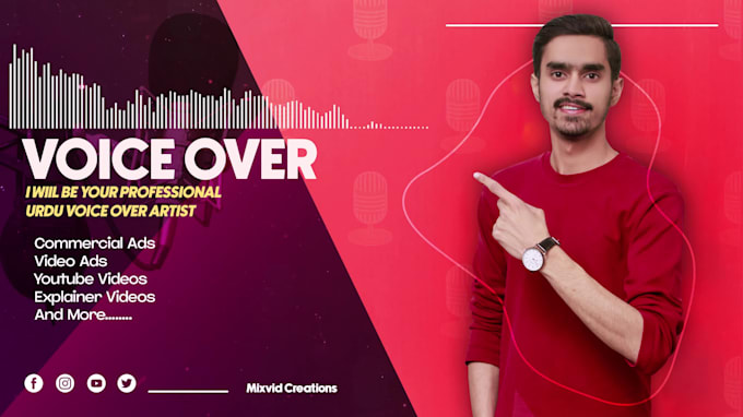 be your professional male urdu voice over artist