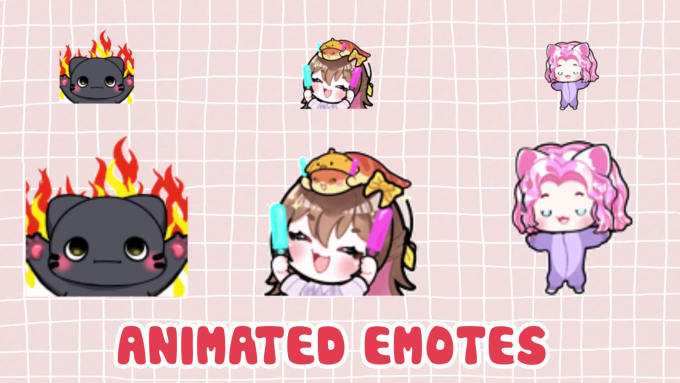 Create animated emote gif in your psd file by Xiaoweiiishere | Fiverr