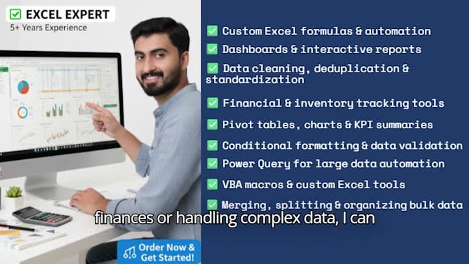 be your excel expert for formulas, reports, and automation