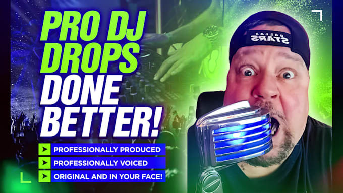 record professional dj drops and dj tags with a radio voice