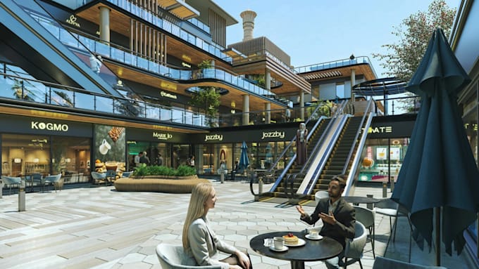 Design 3d plazas, public squares, and urban open space visuals by Teche ...