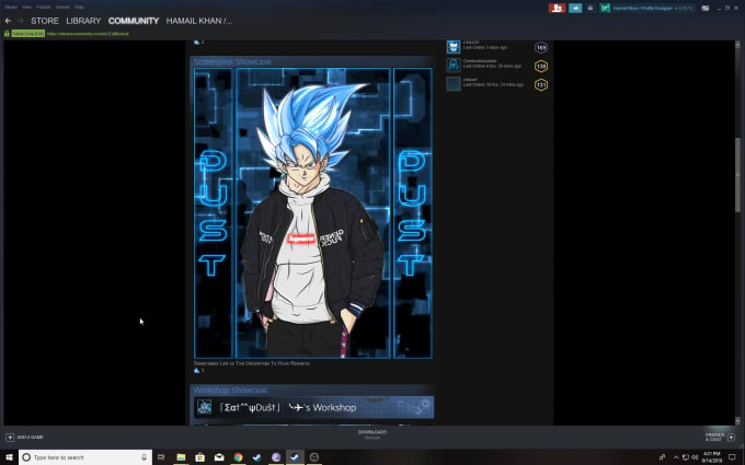 Design Custom Animated Steam Profile Artwork And Other Showcases By Hamailkhan04 Fiverr