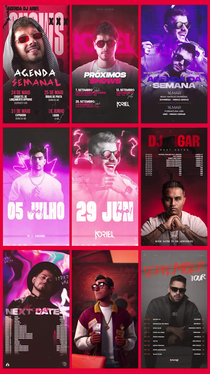 create a motion graphics for flyers or artwork