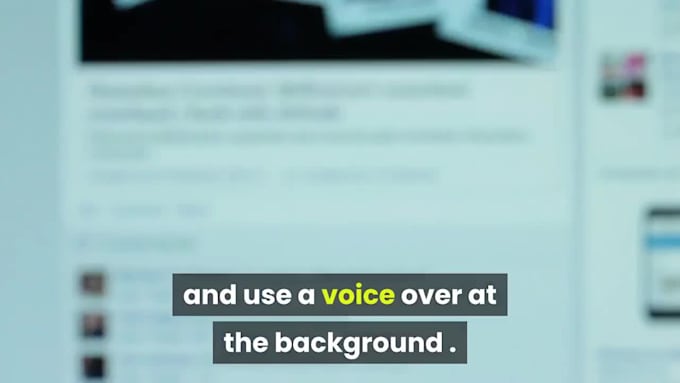 convert article script blog  into a  video with voice over