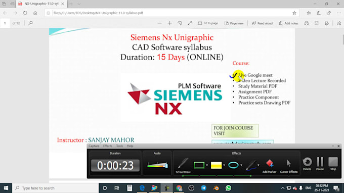 teach you complete nx cad