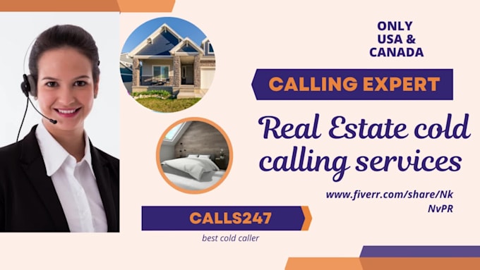 make your  USA cold calls for real estate