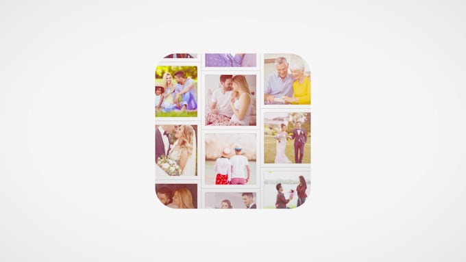 create fast slideshow or mosaic logo opener video