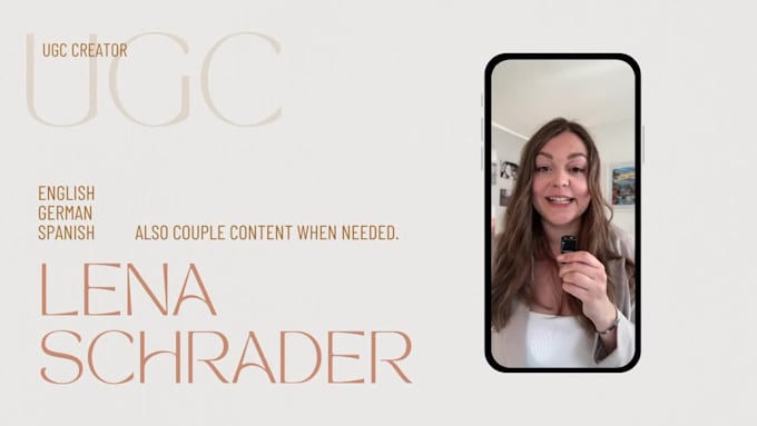 create ugc videos in german for social media, tiktok, instagram