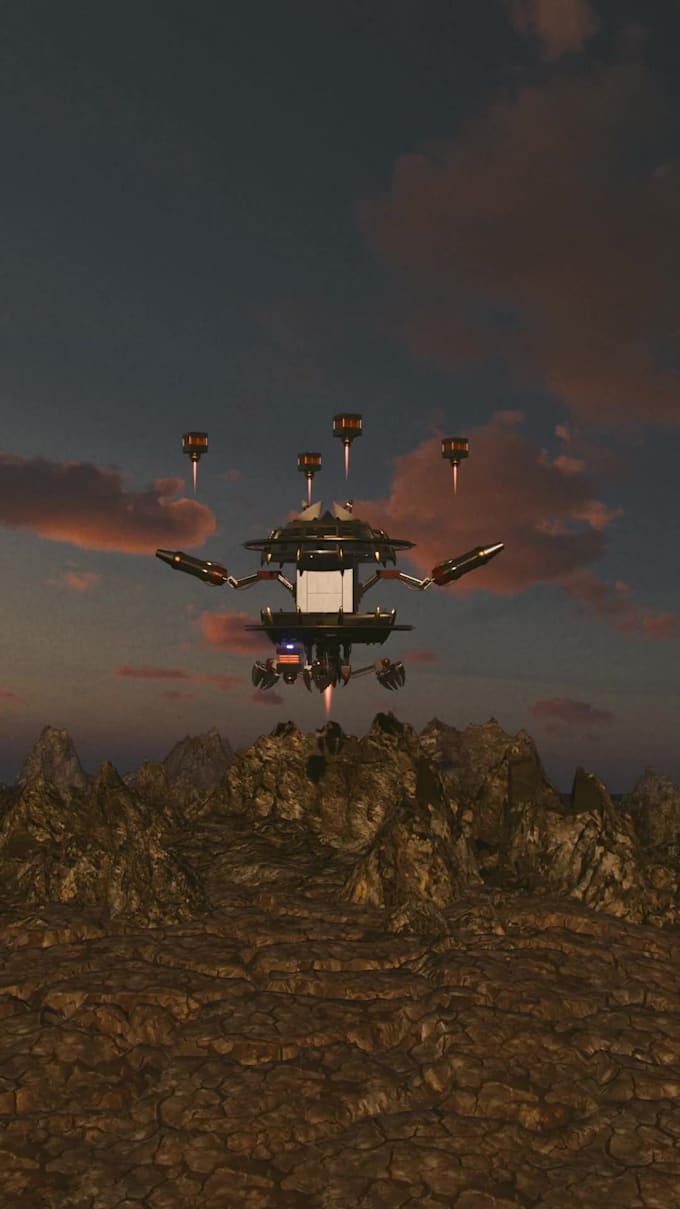 design a 3d character or a spaceship model