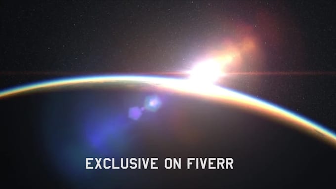 create this 2 cinematic earth video intro