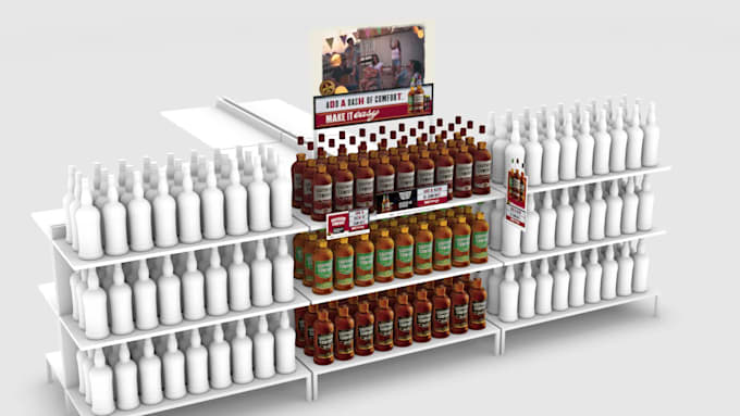 create a 3d trade booth or point of sale display