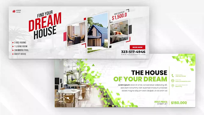 Design modern web banners, sliders and coverpages by Ali_hassan044 | Fiverr