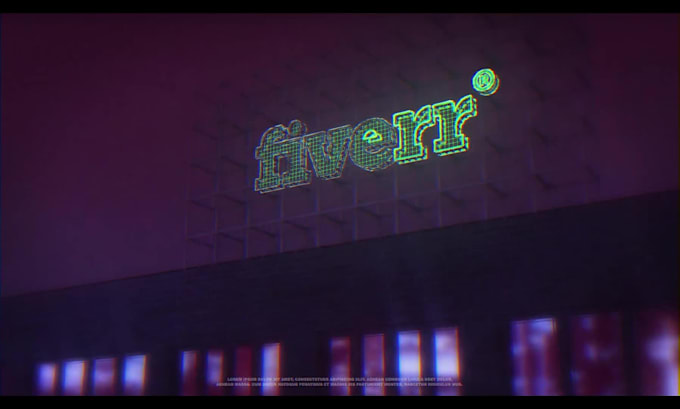 create logo animations, youtube, 3d neon and horror intros