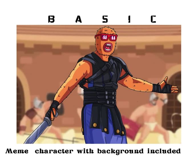 design meme character,memecoin art mascot,memecoin image for website, x,telegram