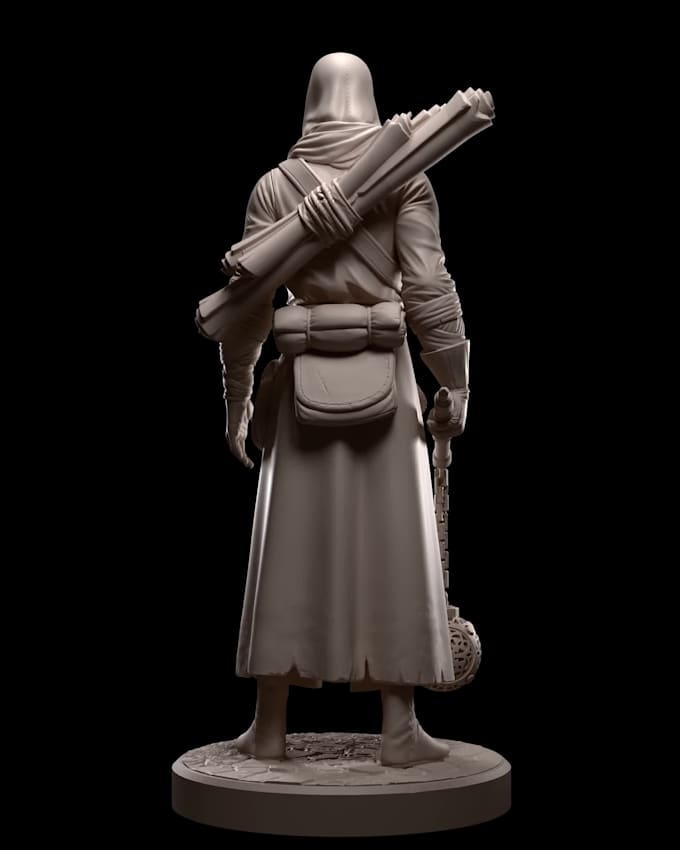 sculpt 3d characters, sculpt miniature, action figure, dnd fantasy, bobblehead