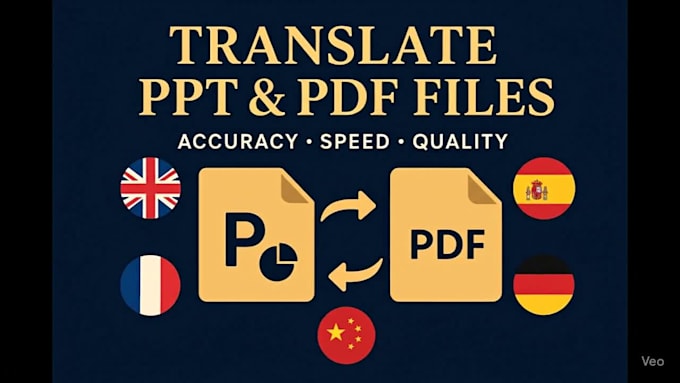 professionally translate presentations and documents PPT, PDF