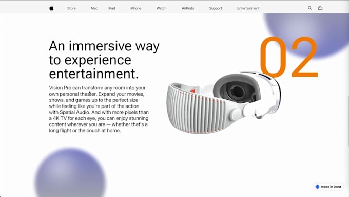 Landing Page Airpods Website Design Shopify Banner, Web Banner