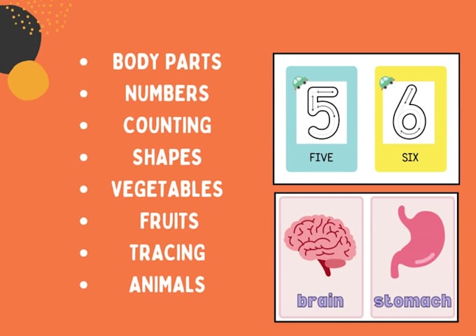 design custom themed preschool flash cards