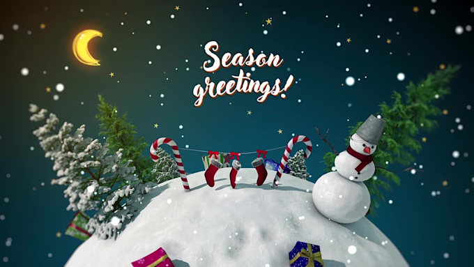 do a christmas greetings video