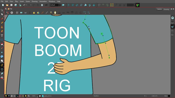 do 2d character rig in toonboom harmony