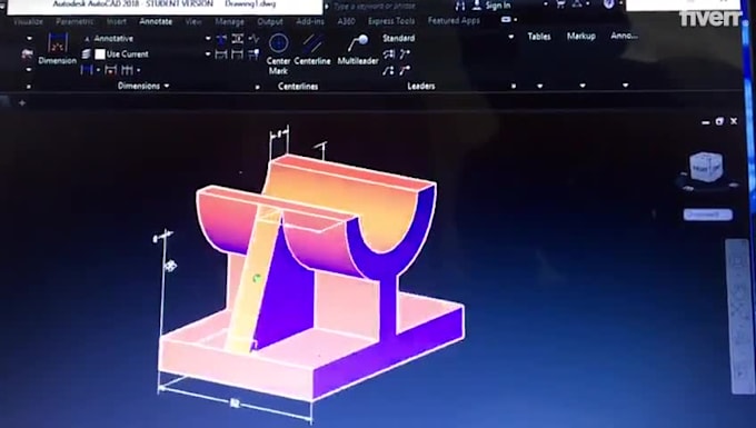 draw 2d and 3d autocad drawing
