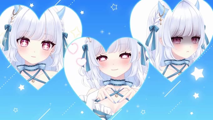 live 2d vtuber model vtuber model live2d model live2d rigging vtuber commission