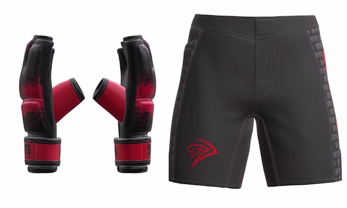do professional 2d 3d boxing gloves designs
