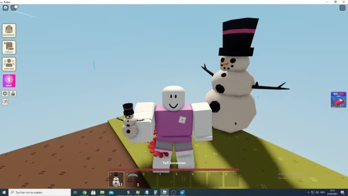 Sell You Tall Snowman In Roblox Islands By Ohhsxksubscribe Fiverr - roblox snowman shirt