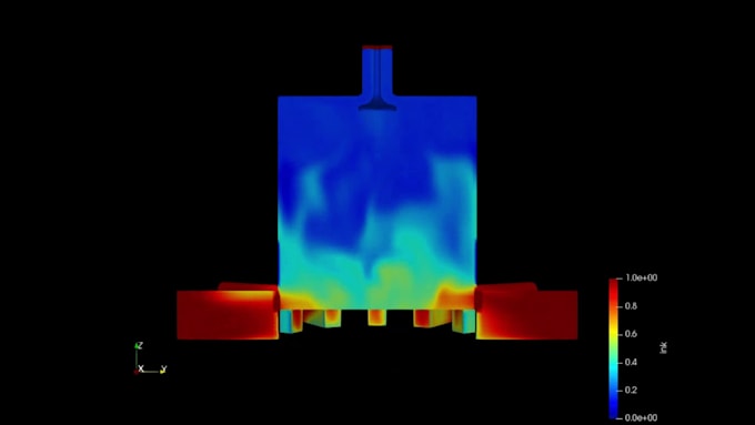 provide cfd fluid dynamics simulation of your design