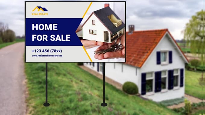 do professional yard sign , lawn sign and signage design