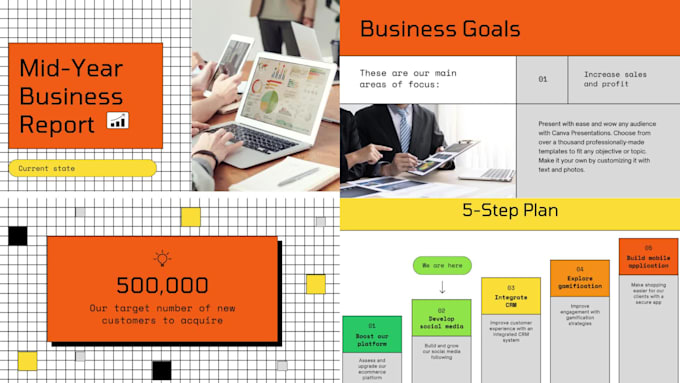 make powerpoint presentation templates by using canva pro