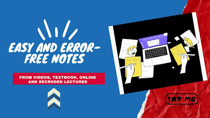takes notes or minutes from videos, audios or textbook 24by7