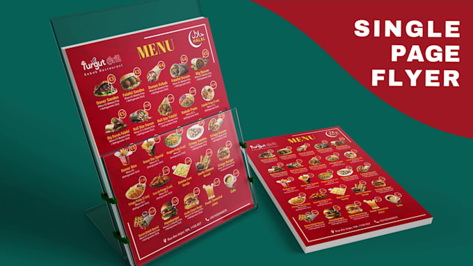 design restaurant menu, cafe menu, food menu and digital menu board