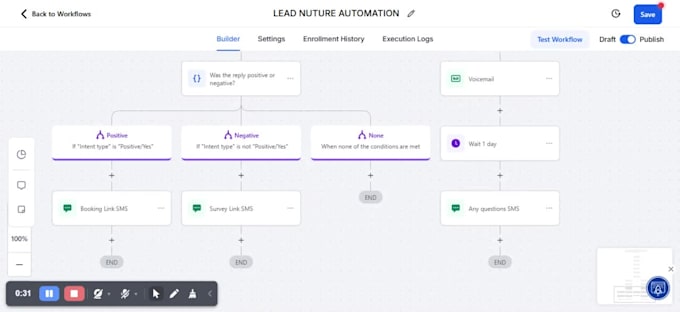 build gohighlevel ai employee workflow CRM dashboard ai agent integration survey
