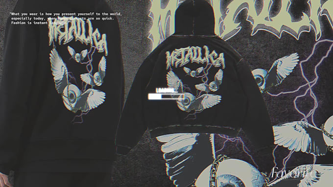 design a custom creative modern graphic for clothing