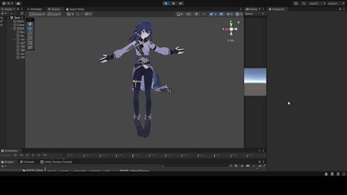 completed rigging of complex characters like genshin